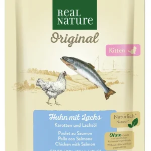 Echt REAL NATURE Kitten Gelee Lachs und Huhn 85 g